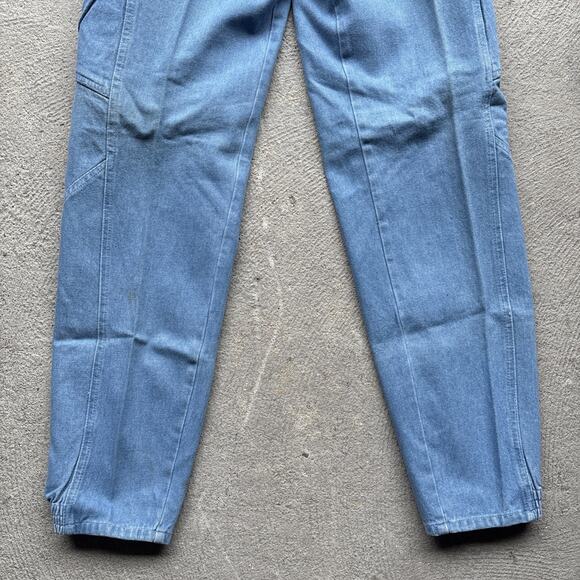 Deadstock 80s Dockers Jeans Mens 28x32 Pleated Denim Levis Cargo Tapered Vintage - Picture 4 of 16